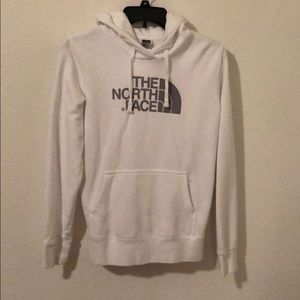 White north face hoodie